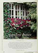 Better Homes & Gardens August 1997 Magazine Article: Window boxes