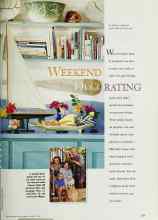 Better Homes & Gardens August 1997 Magazine Article: WEEKEND DECORATING