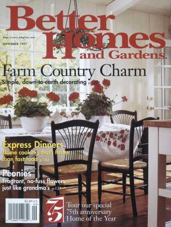 Better Homes & Gardens September 1997 Magazine Cover