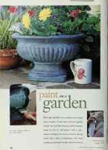 Better Homes & Gardens November 1997 Magazine Article: Paint me a garden