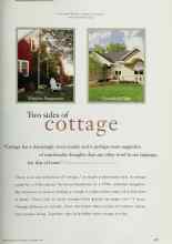 Better Homes & Gardens November 1997 Magazine Article: Two sides of cottage