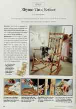 Better Homes & Gardens December 1997 Magazine Article: Rhyme-Time Rocker