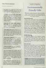 Better Homes & Gardens December 1997 Magazine Article: Environmentally Friendly Gifts