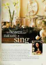 Better Homes & Gardens December 1997 Magazine Article: Let heaven and nature sing