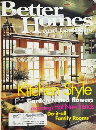 Better Homes & Gardens January 1998 Magazine Cover