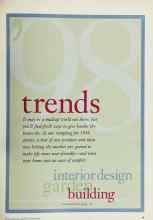 Better Homes & Gardens January 1998 Magazine Article: '98 trends interior design garden building