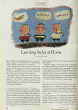 Better Homes & Gardens February 1998 Magazine Article: Learning Styles at Home