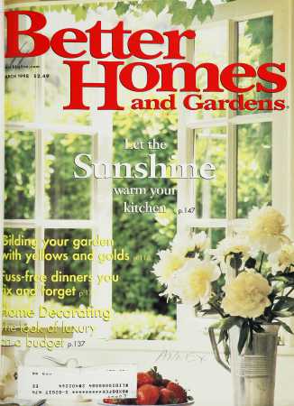 Better Homes & Gardens March 1998 Magazine Cover
