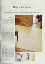 Better Homes & Gardens March 1998 Magazine Article: Rugs to the Rescue
