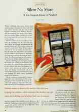Better Homes & Gardens March 1998 Magazine Article: Silent No More