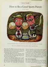 Better Homes & Gardens April 1998 Magazine Article: How to Be a Good Sports Parent