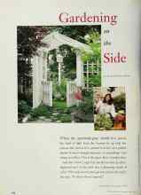 Better Homes & Gardens April 1998 Magazine Article: Gardening on the Side