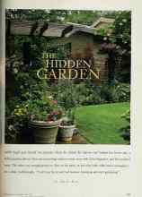 Better Homes & Gardens April 1998 Magazine Article: THE HIDDEN GARDEN