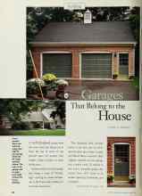 Better Homes & Gardens May 1998 Magazine Article: Garages That Belong to the House