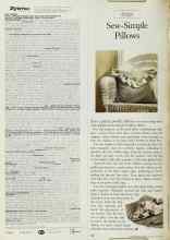 Better Homes & Gardens May 1998 Magazine Article: Sew-Simple Pillows