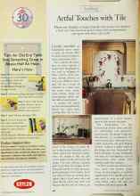 Better Homes & Gardens May 1998 Magazine Article: Artful Touches with Tile