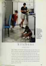 Better Homes & Gardens May 1998 Magazine Article: Family-on-the-go kitchens