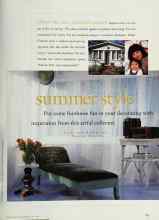 Better Homes & Gardens July 1998 Magazine Article: Summer style
