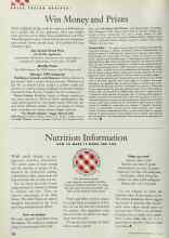 Better Homes & Gardens July 1998 Magazine Article: Nutrition Information