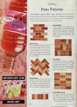 Better Homes & Gardens August 1998 Magazine Article: Patio Patterns