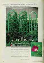 Better Homes & Gardens August 1998 Magazine Article: A trellis trio