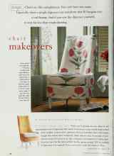 Better Homes & Gardens September 1998 Magazine Article: Chair makeovers