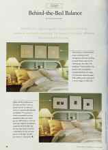 Better Homes & Gardens September 1998 Magazine Article: Behind-the-Bed Balance
