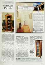 Better Homes & Gardens September 1998 Magazine Article: Yesteryear Pie Safe