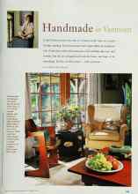 Better Homes & Gardens September 1998 Magazine Article: Handmade in Vermont