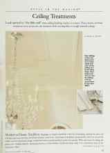 Better Homes & Gardens October 1998 Magazine Article: Ceiling Treatments
