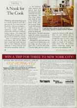 Better Homes & Gardens October 1998 Magazine Article: A Nook for The Cook
