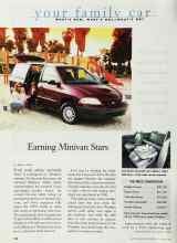 Better Homes & Gardens October 1998 Magazine Article: Earning Minivan Stars