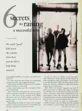 Better Homes & Gardens October 1998 Magazine Article: 6 secrets to raising a successful teen