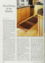 Better Homes & Gardens October 1998 Magazine Article: Wood Floors In the Kitchen