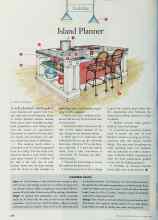Better Homes & Gardens October 1998 Magazine Article: Island Planner