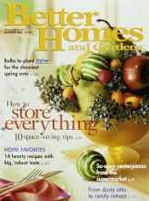 Better Homes & Gardens October 1998 Magazine Cover