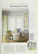 Better Homes & Gardens November 1998 Magazine Article: Decorating with Quilts