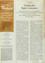 Better Homes & Gardens November 1998 Magazine Article: Finding the Right Contractor