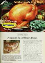 Better Homes & Gardens November 1998 Magazine Article: Ornaments by the Baker's Dozen