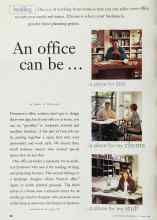 Better Homes & Gardens November 1998 Magazine Article: An office can be...