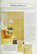 Better Homes & Gardens March 1999 Magazine Article: Molding Makeovers