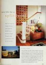 Better Homes & Gardens March 1999 Magazine Article: New life for a split-level