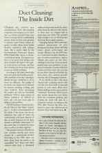 Better Homes & Gardens April 1999 Magazine Article: Duct Cleaning: The Inside Dirt