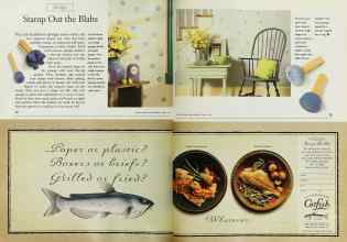 Better Homes & Gardens April 1999 Magazine Article: Stamp Out the Blahs