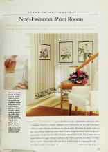 Better Homes & Gardens May 1999 Magazine Article: New-Fashioned Print Rooms