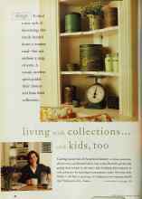 Better Homes & Gardens May 1999 Magazine Article: living with collections... and kids, too