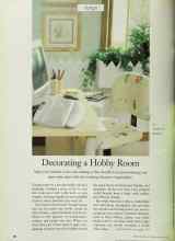 Better Homes & Gardens May 1999 Magazine Article: Decorating a Hobby Room