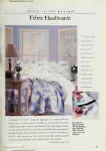 Better Homes & Gardens June 1999 Magazine Article: Fabric Headboards