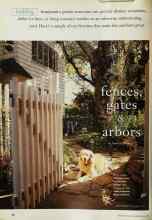 Better Homes & Gardens June 1999 Magazine Article: Fences, gates & arbors
