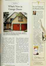 Better Homes & Gardens June 1999 Magazine Article: What's New in Garage Doors